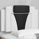 vidaXL fekete és fehér műbőr fejtámla párna Viana 80 cm