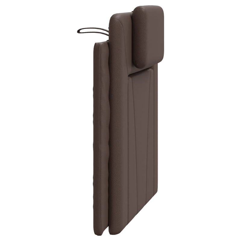 vidaXL barna műbőr fejtámla párna 90 cm