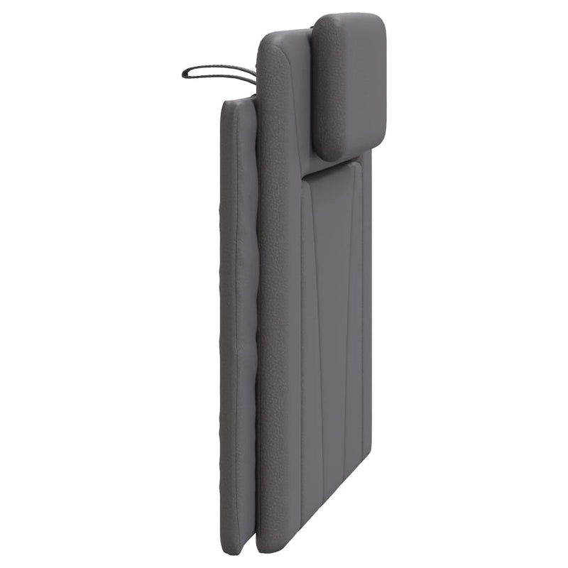 vidaXL szürke műbőr fejtámla párna Viana 90 cm