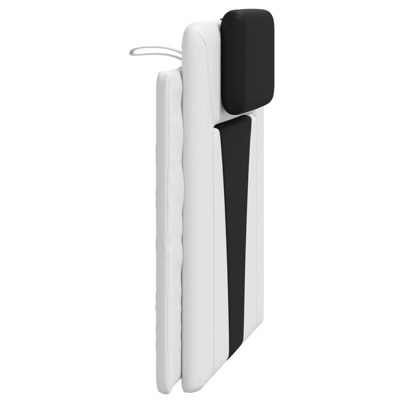 vidaXL fekete és fehér műbőr fejtámla párna Viana 90 cm