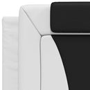 vidaXL fekete és fehér műbőr fejtámla párna Viana 90 cm