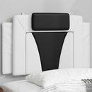 vidaXL fekete és fehér műbőr fejtámla párna Viana 90 cm
