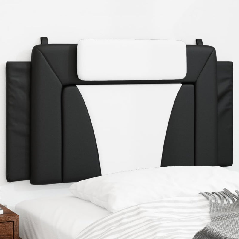 vidaXL fekete és fehér műbőr fejtámla párna Viana 100 cm