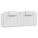 vidaXL fehér műbőr fejtámla párna Viana 120 cm