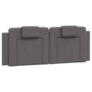 vidaXL szürke műbőr fejtámla párna Viana 120 cm