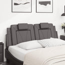 vidaXL szürke műbőr fejtámla párna Viana 120 cm