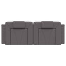vidaXL szürke műbőr fejtámla párna Viana 120 cm