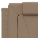 vidaXL cappuccino színű műbőr fejtámla párna Viana 120 cm