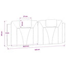 vidaXL cappuccino színű műbőr fejtámla párna Viana 120 cm