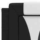 vidaXL fekete és fehér műbőr fejtámla párna Viana 120 cm