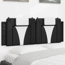vidaXL fekete és fehér műbőr fejtámla párna Viana 120 cm