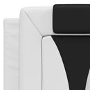 vidaXL fekete és fehér műbőr fejtámla párna Viana 120 cm