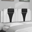 vidaXL fekete és fehér műbőr fejtámla párna Viana 120 cm