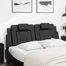 vidaXL fekete műbőr fejtámla párna Viana 137 cm