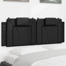 vidaXL fekete műbőr fejtámla párna Viana 137 cm