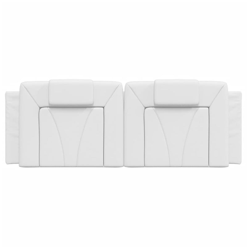 vidaXL fehér műbőr fejtámla párna 140 cm