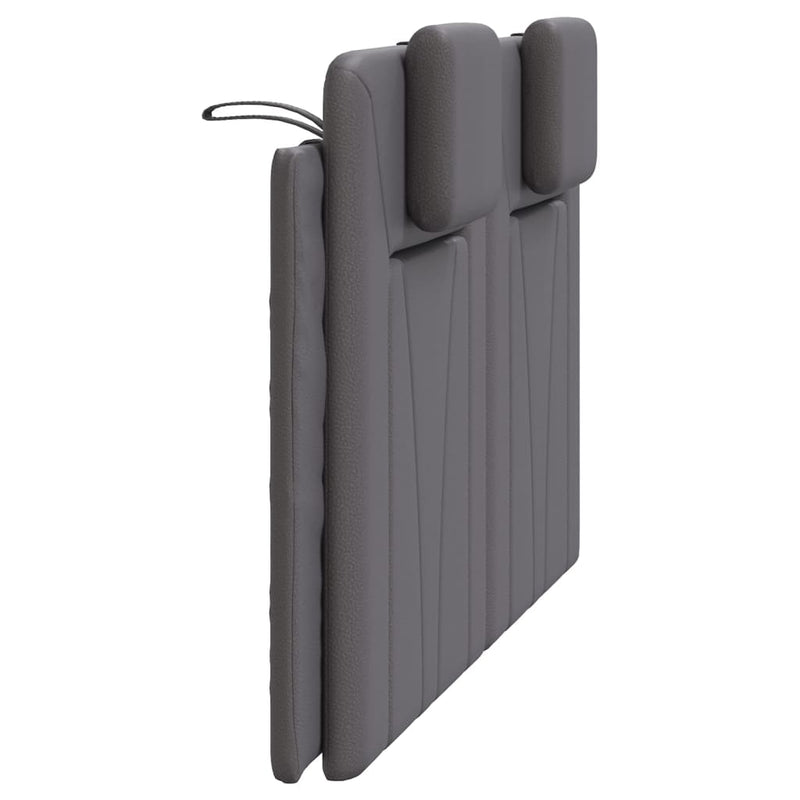 vidaXL szürke műbőr fejtámla párna Viana 140 cm