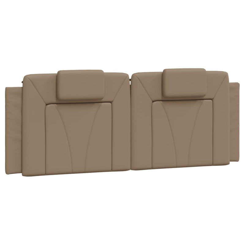 vidaXL cappuccino színű műbőr fejtámla párna 140 cm