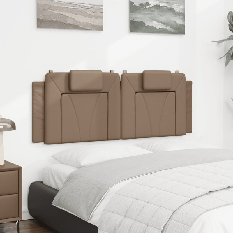 vidaXL cappuccino színű műbőr fejtámla párna 140 cm
