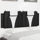 vidaXL fekete és fehér műbőr fejtámla párna Viana 140 cm