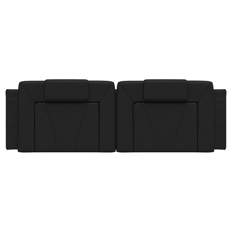 vidaXL fekete műbőr fejtámla párna Viana 160 cm