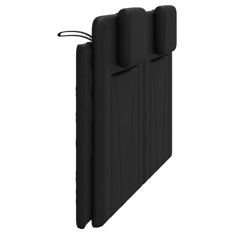 vidaXL fekete műbőr fejtámla párna Viana 160 cm