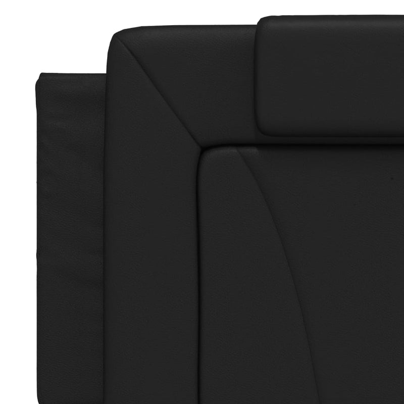 vidaXL fekete műbőr fejtámla párna Viana 160 cm