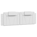 vidaXL fehér műbőr fejtámla párna Viana 160 cm
