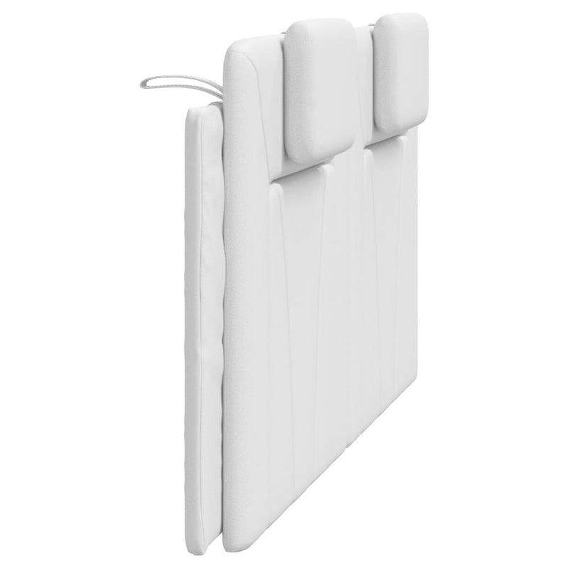 vidaXL fehér műbőr fejtámla párna 160 cm
