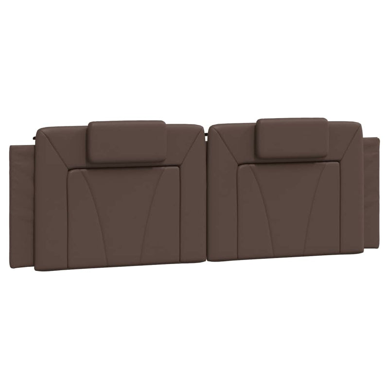 vidaXL barna műbőr fejtámla párna 160 cm