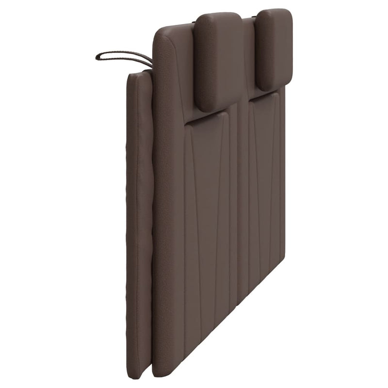 vidaXL barna műbőr fejtámla párna 160 cm