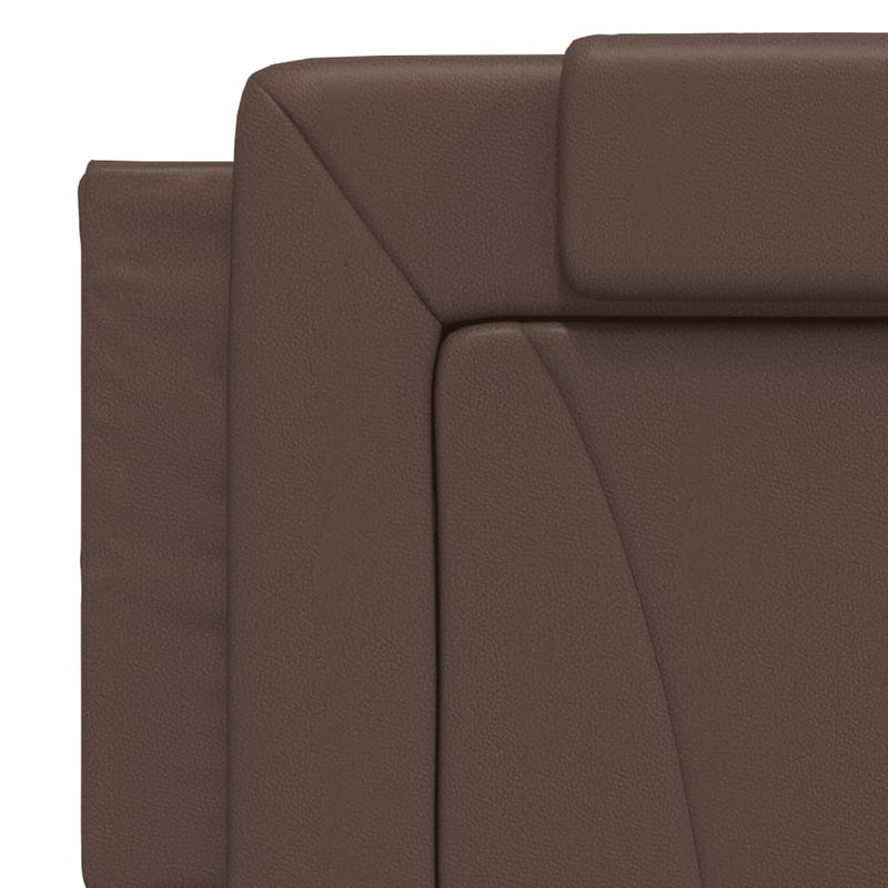 vidaXL barna műbőr fejtámla párna 160 cm