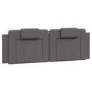 vidaXL szürke műbőr fejtámla párna Viana 160 cm