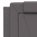 vidaXL szürke műbőr fejtámla párna Viana 160 cm