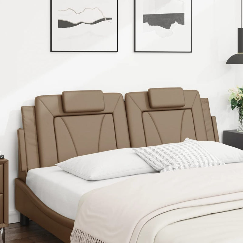 vidaXL cappuccino színű műbőr fejtámla párna 160 cm