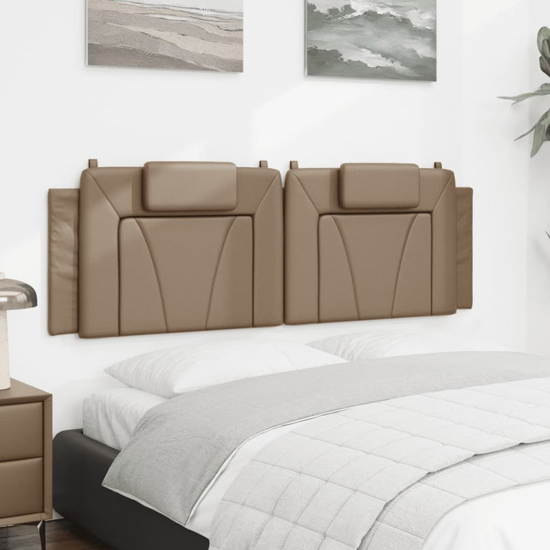 vidaXL cappuccino színű műbőr fejtámla párna 160 cm
