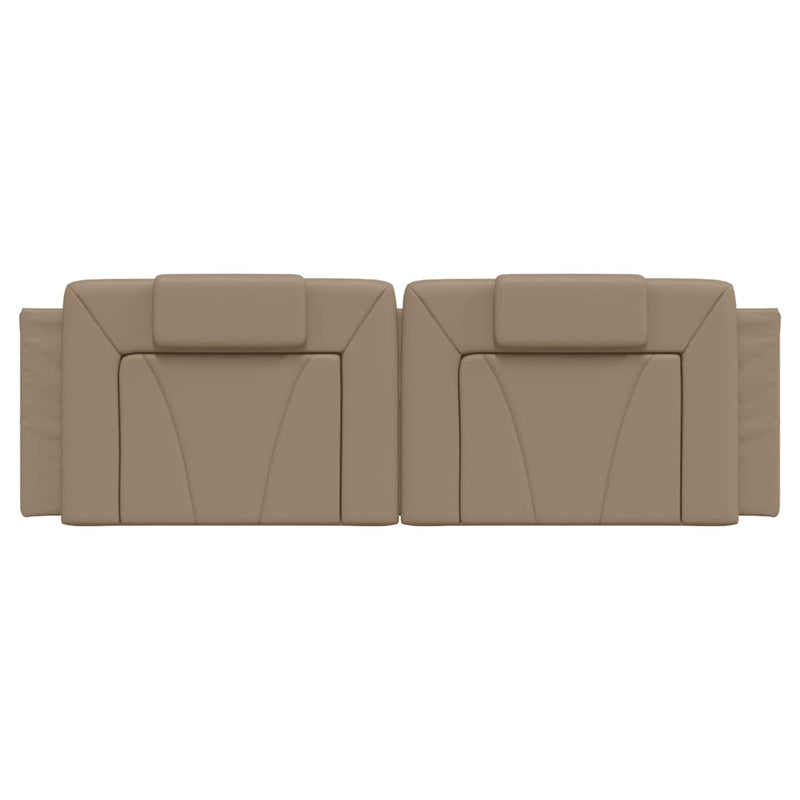 vidaXL cappuccino színű műbőr fejtámla párna 160 cm