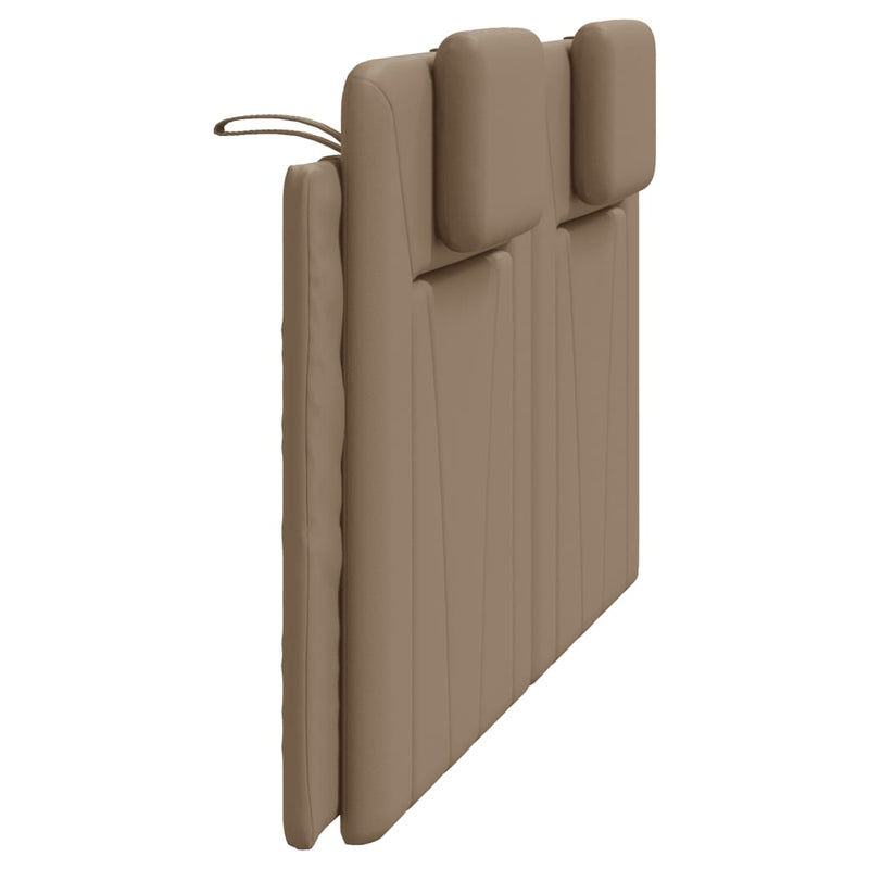 vidaXL cappuccino színű műbőr fejtámla párna 160 cm