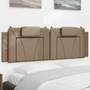 vidaXL cappuccino színű műbőr fejtámla párna Viana 160 cm
