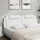 vidaXL fehér műbőr fejtámla párna Viana 180 cm