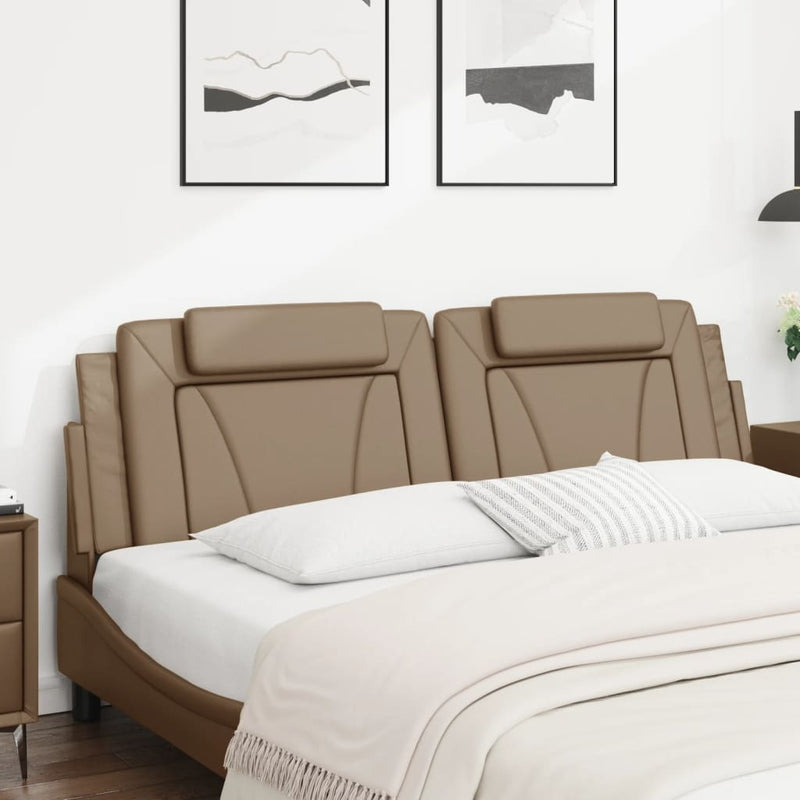 vidaXL cappuccino színű műbőr fejtámla párna 180 cm