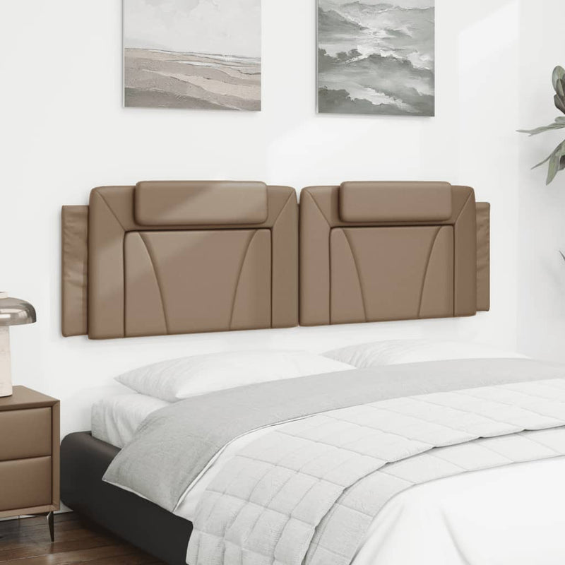 vidaXL cappuccino színű műbőr fejtámla párna 180 cm