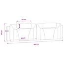 vidaXL fehér műbőr fejtámla párna Viana 200 cm