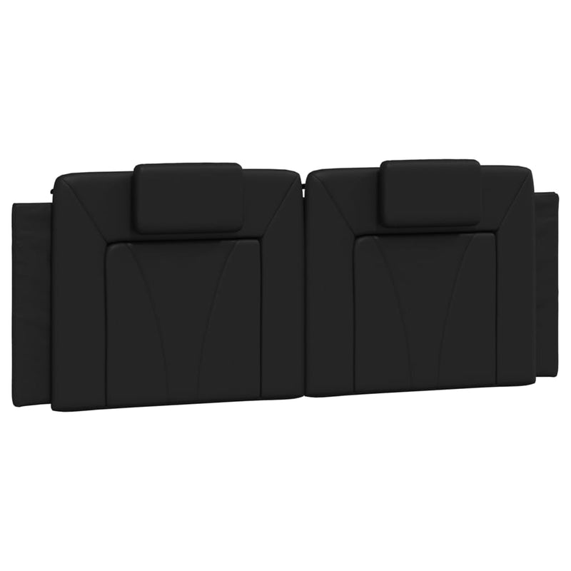 vidaXL fekete műbőr fejtámla párna 152 cm
