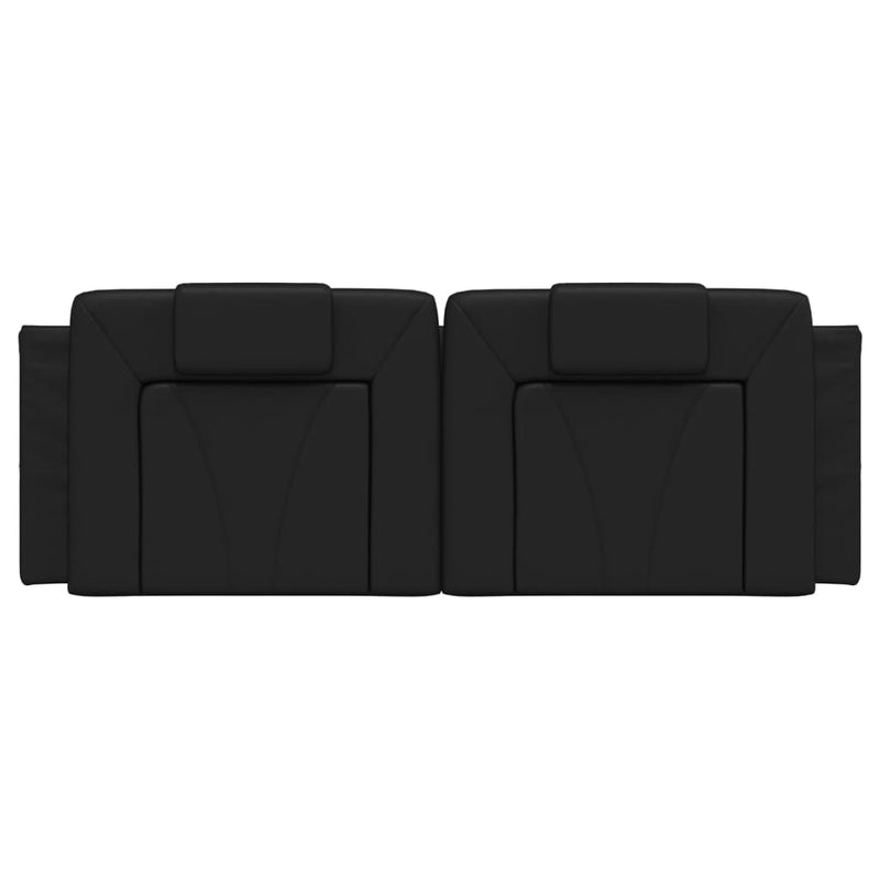 vidaXL fekete műbőr fejtámla párna 152 cm