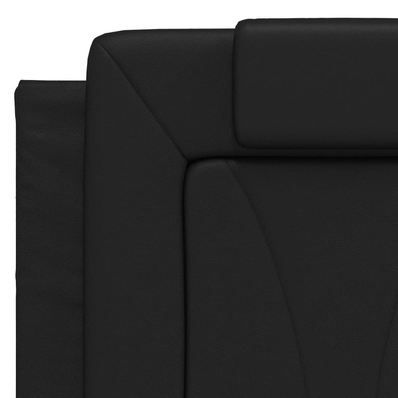 vidaXL fekete műbőr fejtámla párna 152 cm