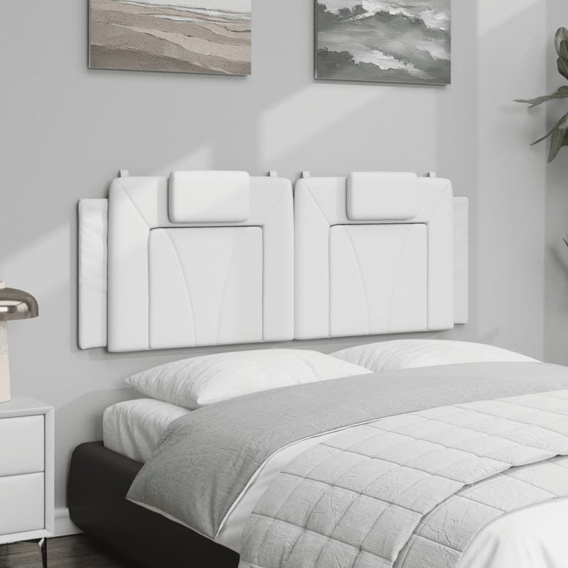 vidaXL fehér műbőr fejtámla párna 152 cm