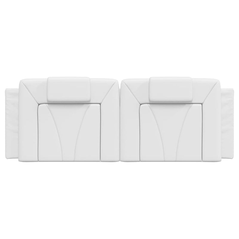 vidaXL fehér műbőr fejtámla párna 152 cm