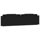 vidaXL fekete műbőr fejtámla párna Viana 193 cm