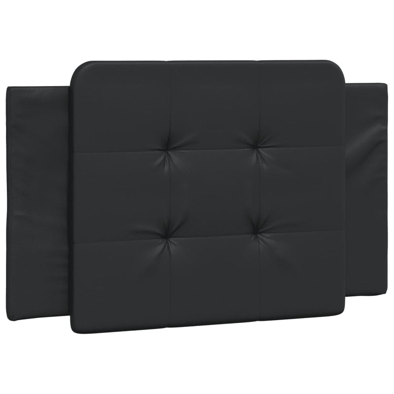 vidaXL fekete műbőr fejtámla párna 80 cm